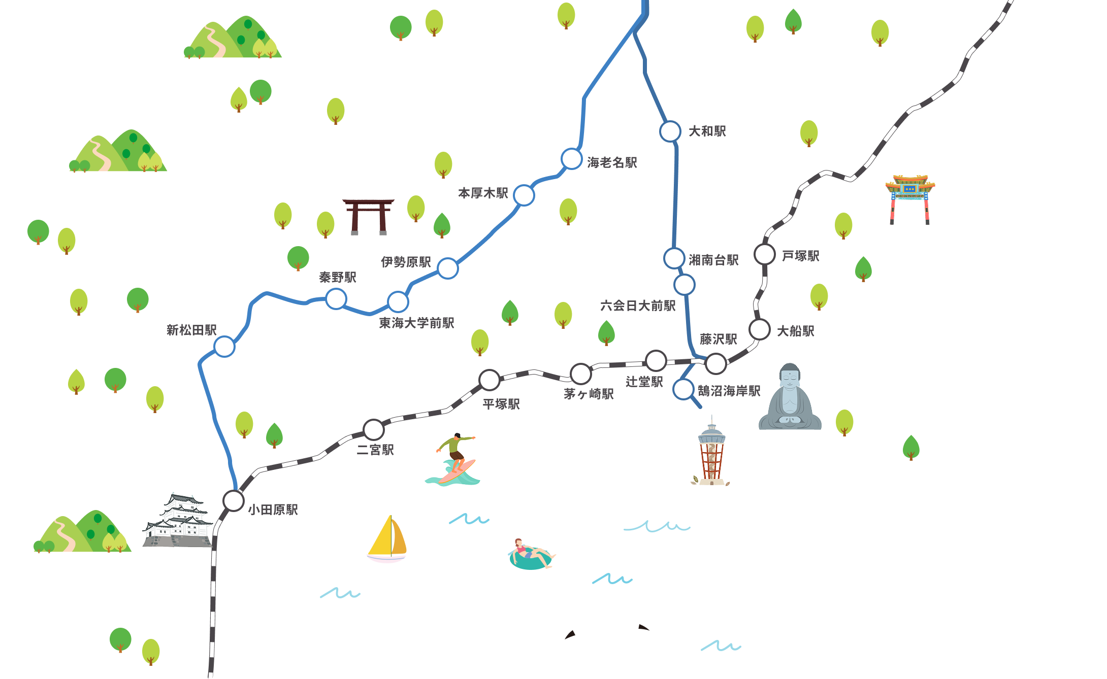 イラストマップ背景